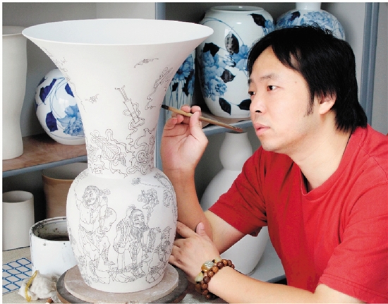 陶瓷材料繪畫(huà)藝術(shù)