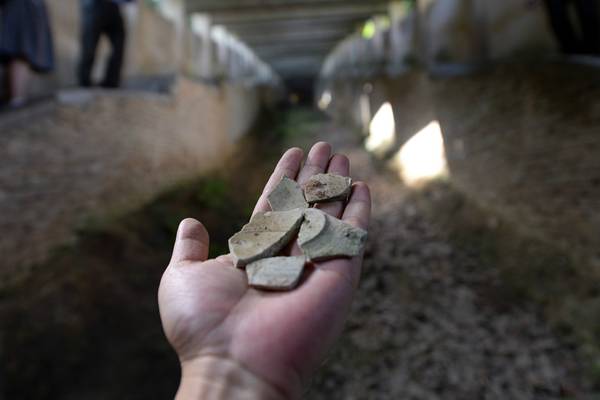 龍窯遺址殘留碎片